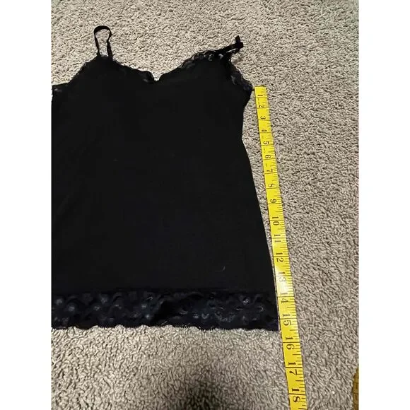 No Boundaries Black Lace Detailing V-Neck Camisole Womens Size Small - Picture 3 of 5